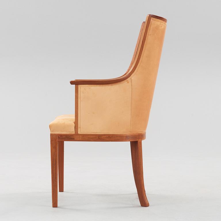 A Carl Malmsten armchair, 'The bibliophile'.