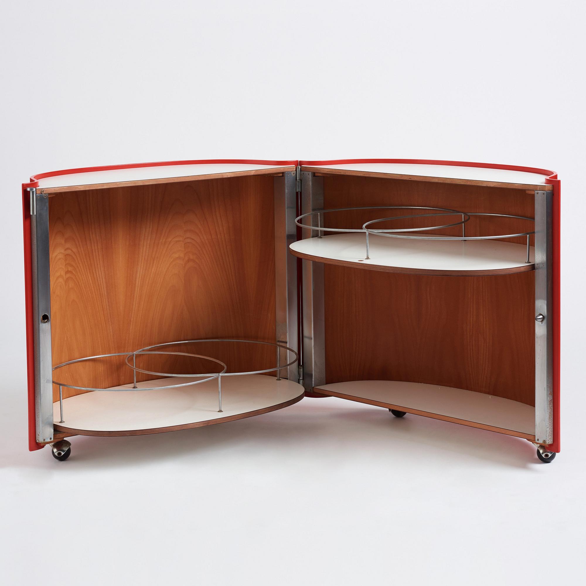 Eugenio Gerli, a bar trolley, "Jamaica", Tecno, Italy, 1960-70s.