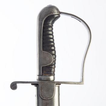 Sabel, svensk, m/1831 för artilleriet, med balja.