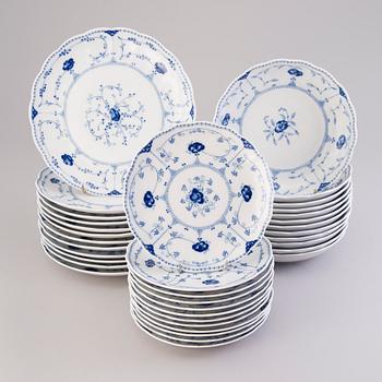 A 47-piece set of Danish 'Eternell' porcelain dinnerware from Christineholm.