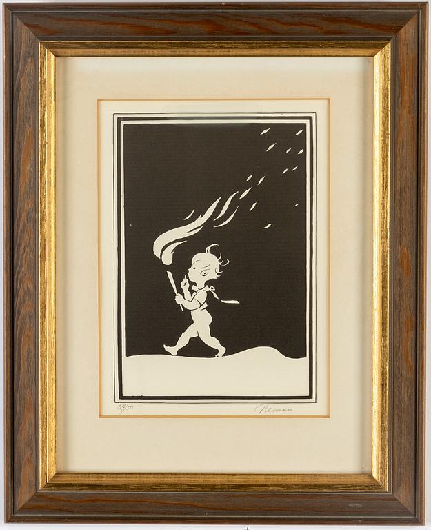 EINAR NERMAN, litografi, signerad och numrerad 37/50.