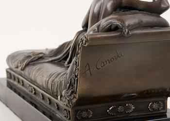 A. CANOVA, efter, skulptur, patinerad brons, bär sign, 1900/2000-tal.
