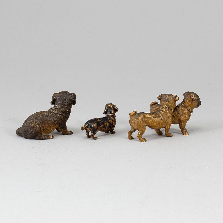 3 bronze figurines, first half of the 20th century.