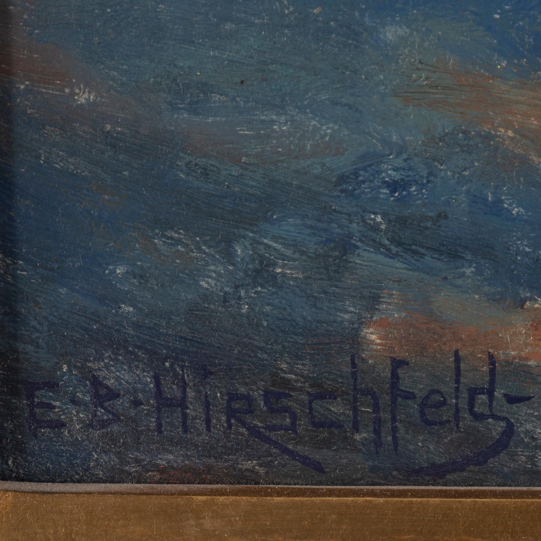 EMIL BENEDIKTOFF HIRSCHFELD, olja på duk, signerad E.B. Hirschfeld.