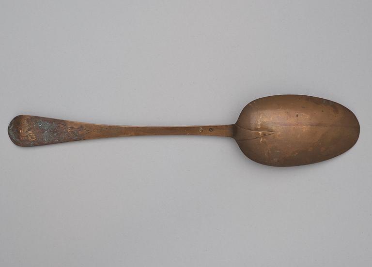 A serving spoon by Isak Gråsten (1770-1821), Wedevågs bruk.