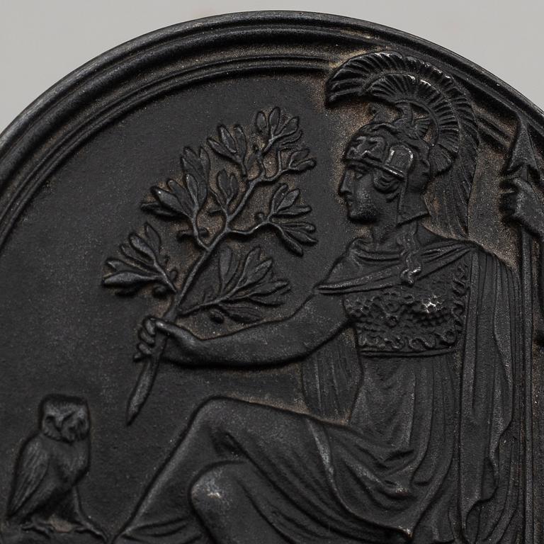 An Empire cast iron box, Berlin, early 19th century.