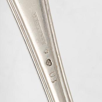 Johan Petter Grönvall, Matskedar, 6 st samt såssked, Stockholm 1826-1827.