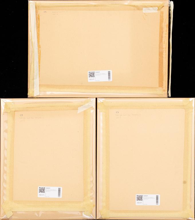 MAX WALTER SVANBERG, three signed and dated drawings.