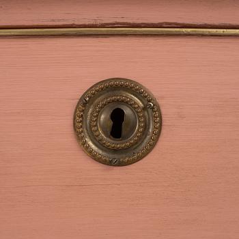 A Gustavian style chest of drawers, late 19th Century.