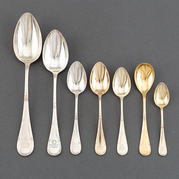 A Swedish silver cutlery service, model 'Rosen', incl CG Hallberg, K Anderson, Stockholm. (272 pieces).