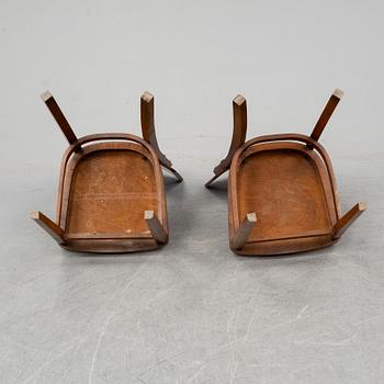 A set of 6 cafe chairs, early 20th Century.