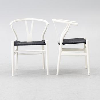 Hans J. Wegner, chairs, 6 pcs, model CH24, "The Wishbone Chair," Carl Hansen & Son, Denmark.