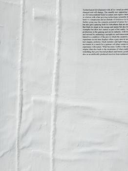 Veit Laurent Kurz, "Untitled #4 (Flag of Time Text Painting)".