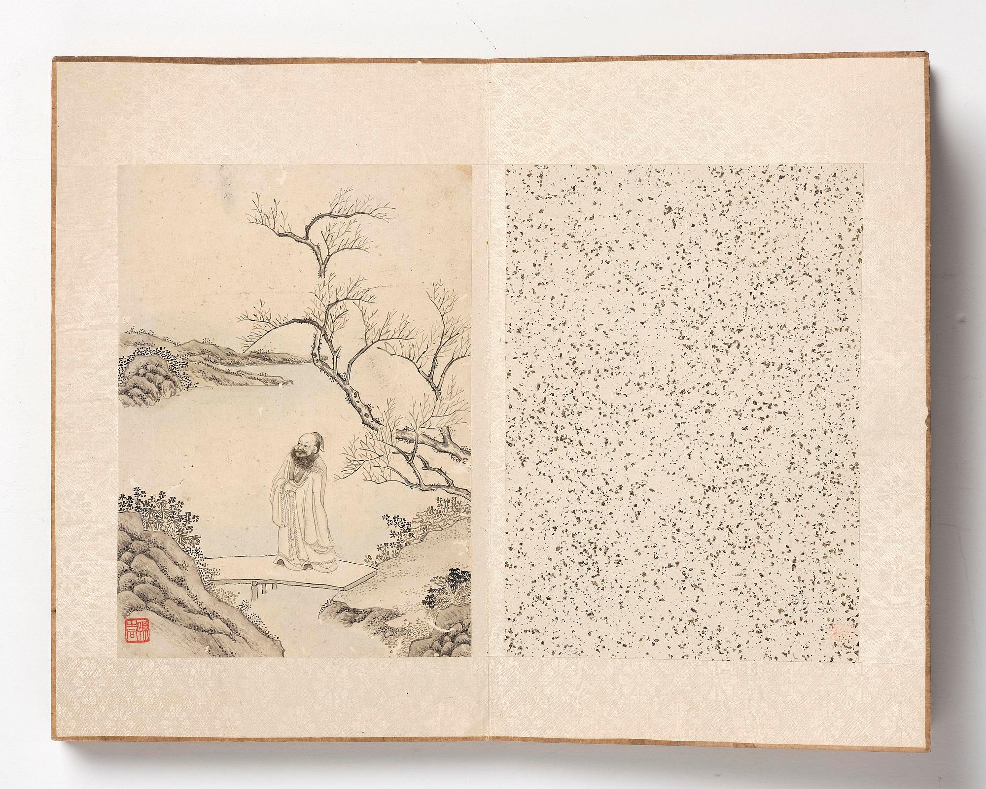 A Chinese album with figure scenes, late Qing dynasty, early 20th century.