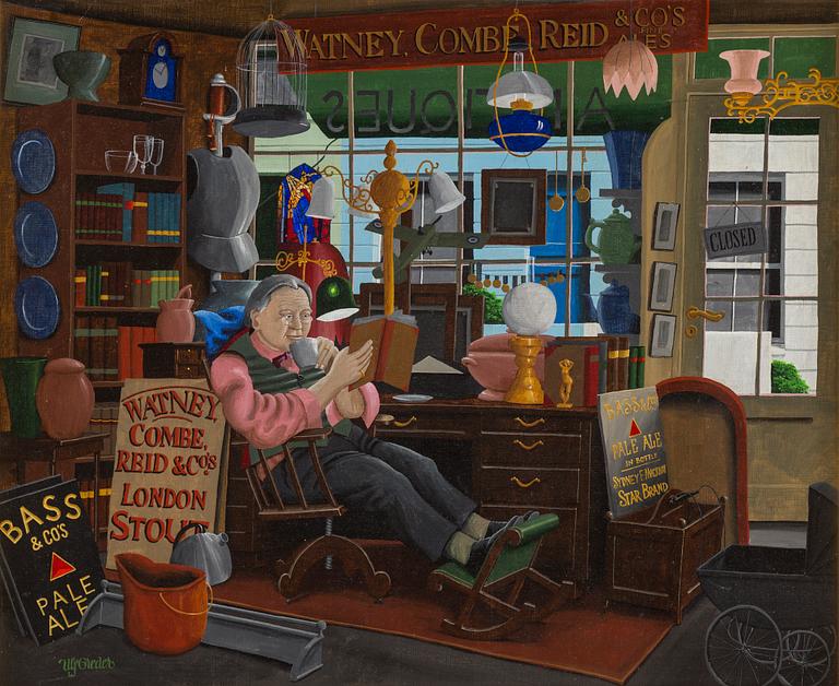ULF GREDER, oil on canvas, signed.