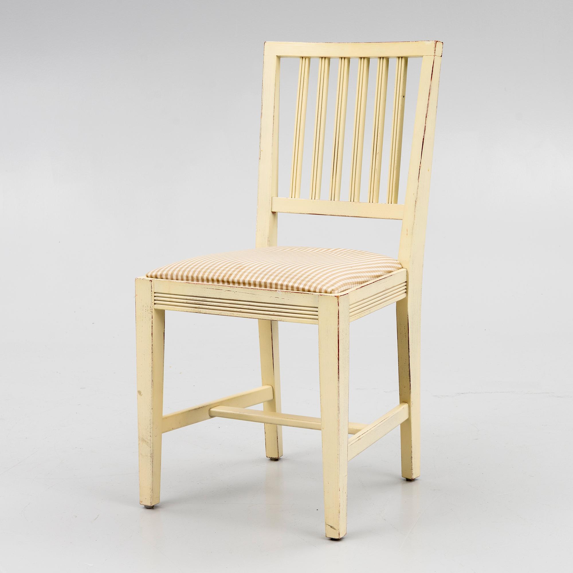 A set of 8 chairs, in the Leksand model, All Wood.
