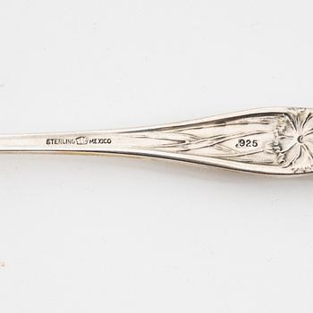 A 51-piece sterling silver cutlery service, Pesa, Mexico.