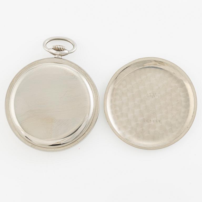 International Watch Co, pocket watch, "steel case", 50 mm.