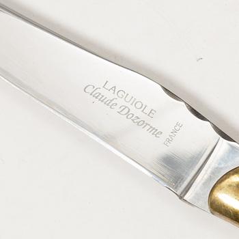 Cutlery, 40 pcs, Claude Dozorme and Arbalète G. David Laguiole, France.