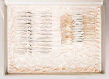 Tapio Wirkkala, A 60-piece set of 'Tapio' silver cutlery, Kultakeskus, Hämeenlinna, Finland 1962.