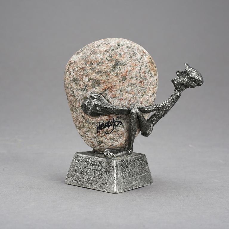 HENRY GUSTAFSSON, skulptur, "Lyftet". Signerad.