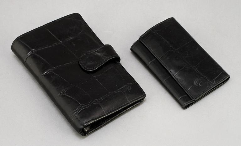 PLÅNBOK samt NYCKELFODRAL, Mulberry, 2000-tal.