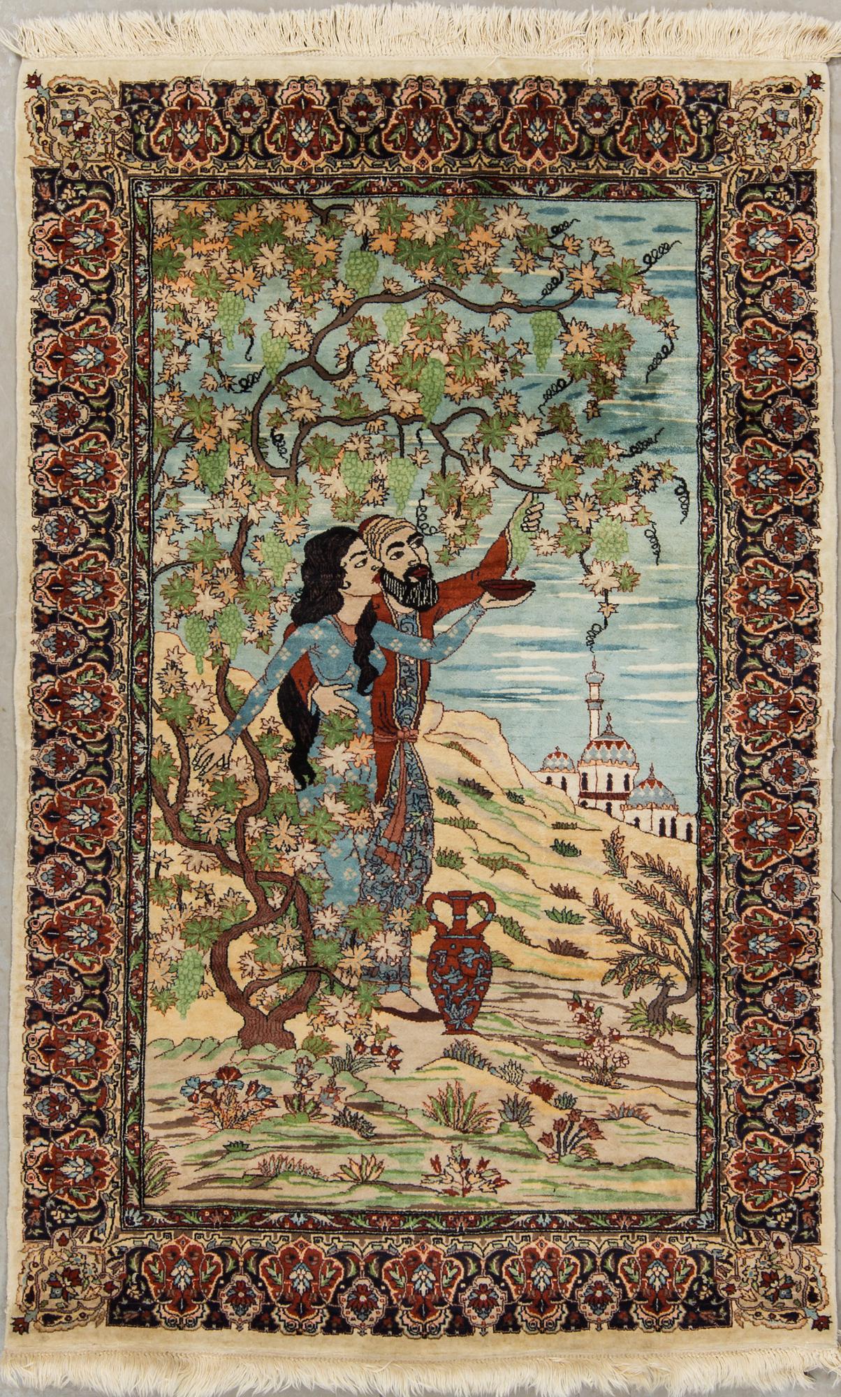 MATTA, old, Täbris sannolikt, figural, ca 171 x 108 cm.
