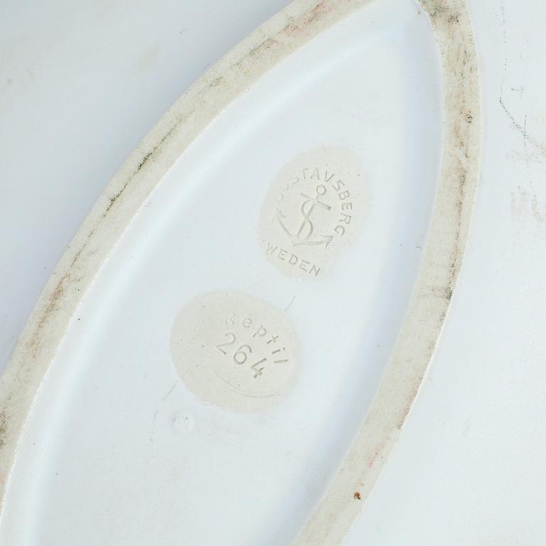 FAT, två st, "Pungo" samt "Reptil", Stig Lindberg, Gustavsberg. I produktion 1953-64 och 1953-63.