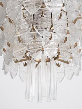 Gunnar Cyrén, ljuskrona, prototyp, Orrefors, 1960-tal.