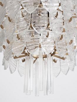 Gunnar Cyrén, a prototype chandelier, Orrefors, 1960s.