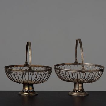 Two matched late Gustavian bread baskets, early 19th century.
