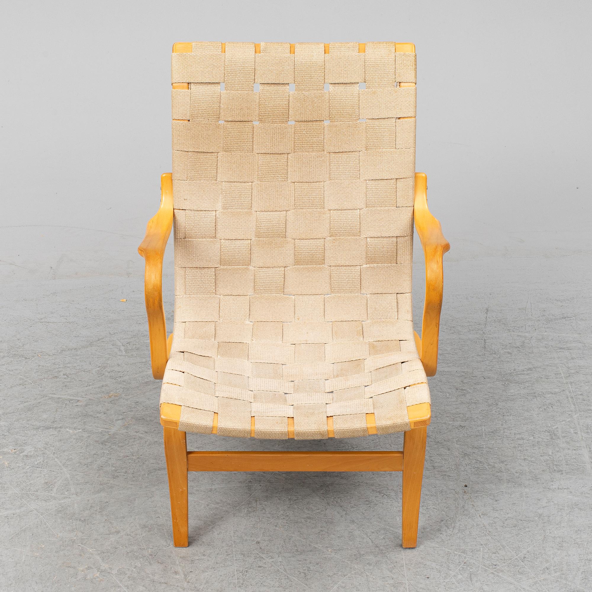 BRUNO MATHSSON, fåtölj, "Eva", Dux.