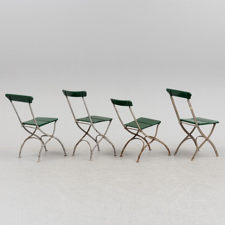 Four first half of the 20th century chairs.