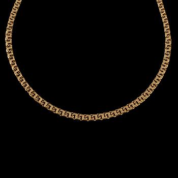 HALSKEDJA, 18k guld, importstämplad, 1931. Vikt 15 g.
