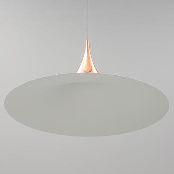 A 'Semi' pendant in copper, Bonderup and Torsten Thorup, Gubi, Denmark.