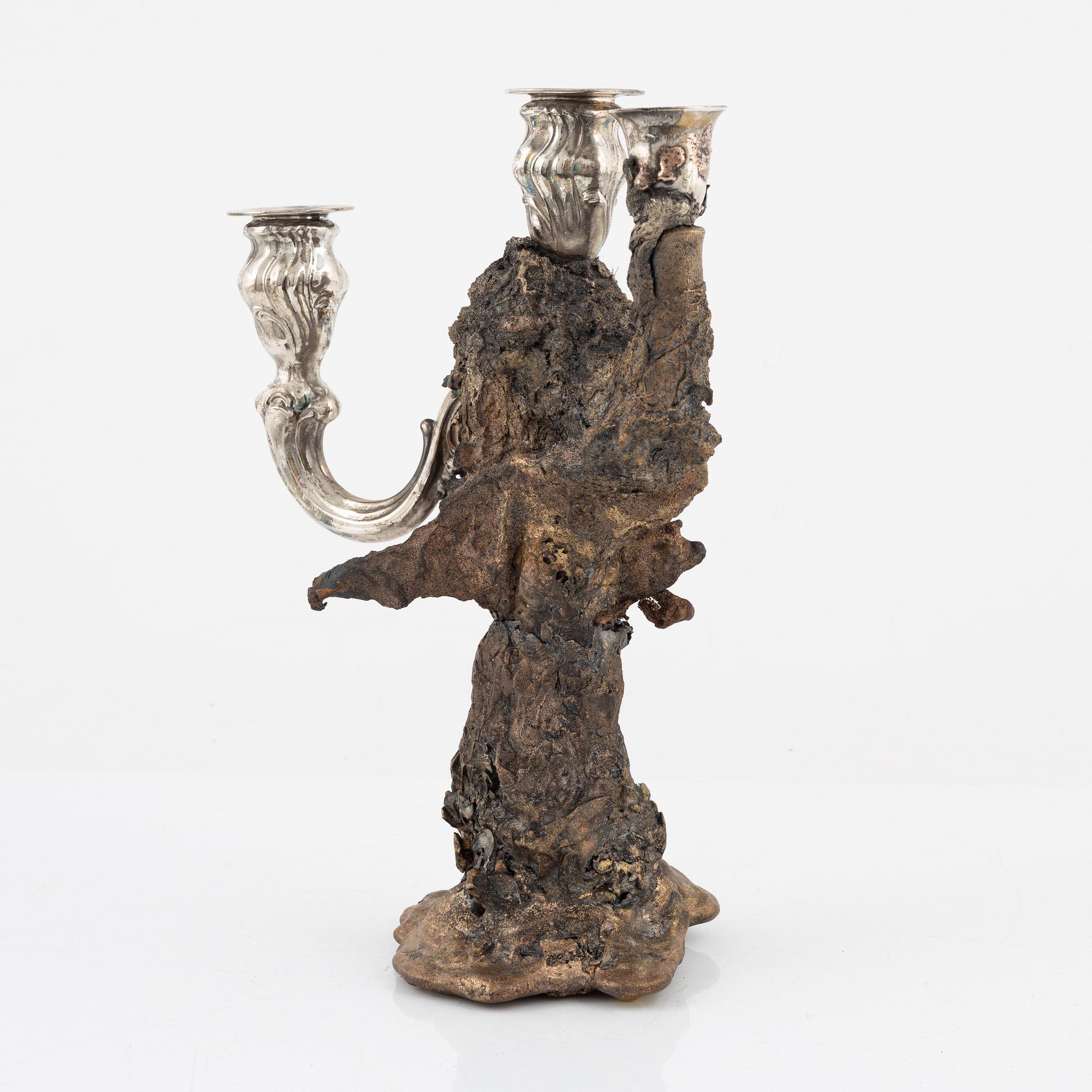 Olle Olls, a candelabra/light object, 2021.
