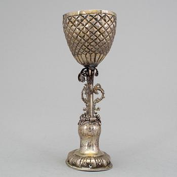 GEORG MÜLLNER, Nürnberg (v 1624-1659), förgyllt silver, barock.