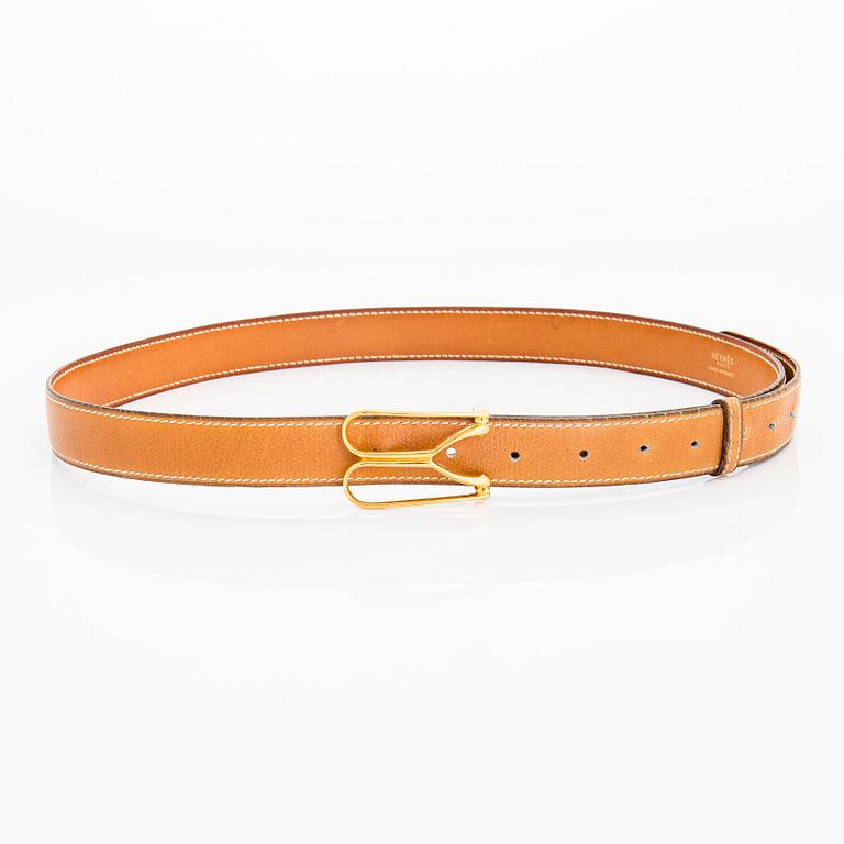 Hermès, a leather belt, year 1980.