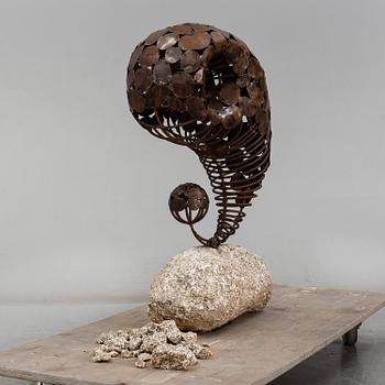 DANIEL DOYLE, sculpture, copper and iron.