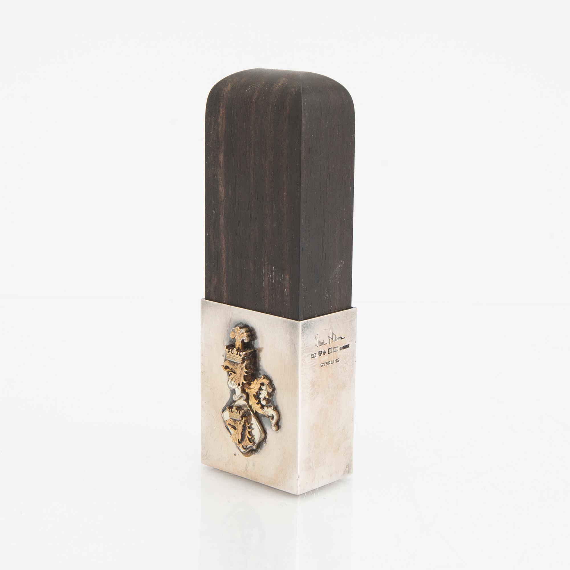 Wiwen Nilsson, sigillstämpel sterling silver Lund 1949.