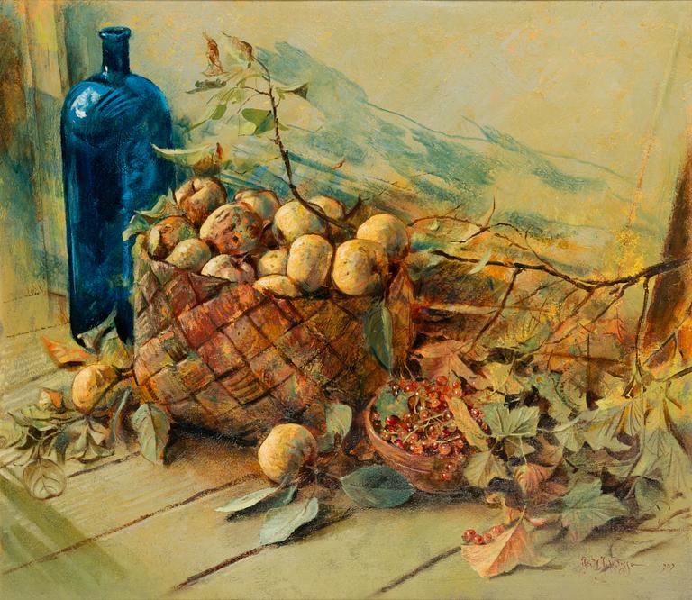 Fritz Jakobsson, öljy kankaalle, signeerattu ja päivätty 1989.