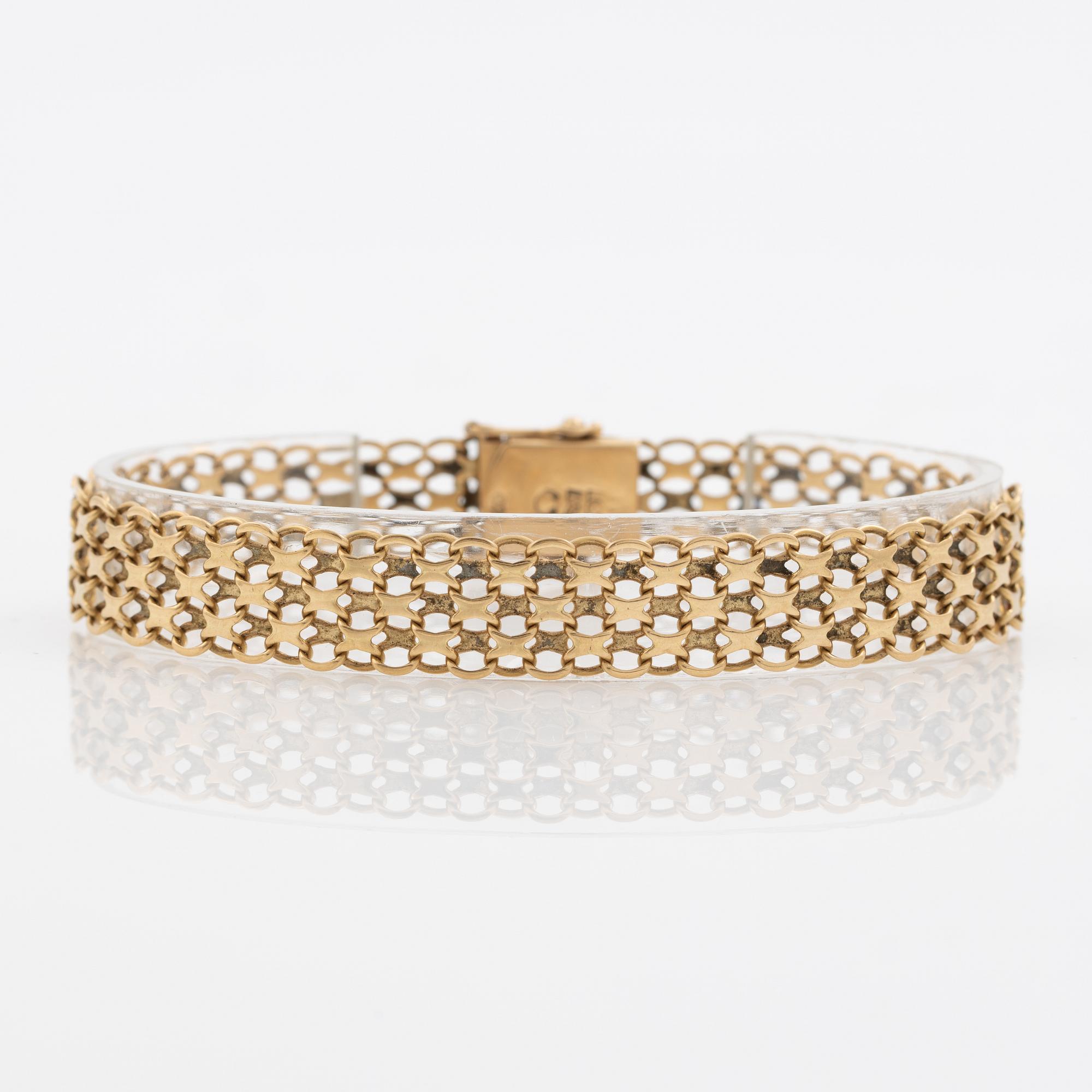 Bracelet, x-link, 18K gold.