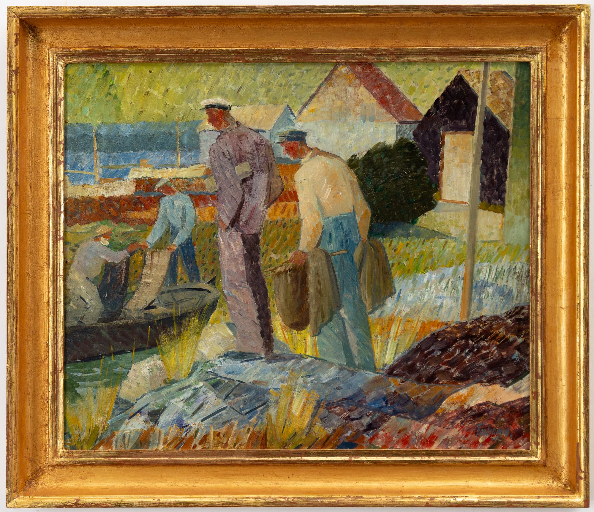 Gunnar Torhamn, At the Fishing Village.