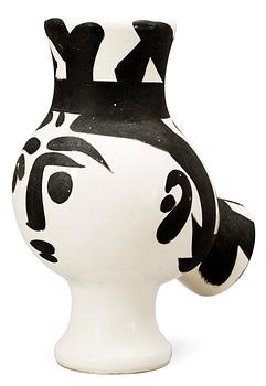 A Pablo Picasso faience vase 'Chouette femme', Madoura Vallauris, 1951.