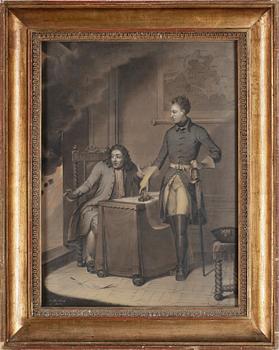 ALEXANDER CLEMENS WETTERLING, pastell på papper, signerad och daterad 1822.