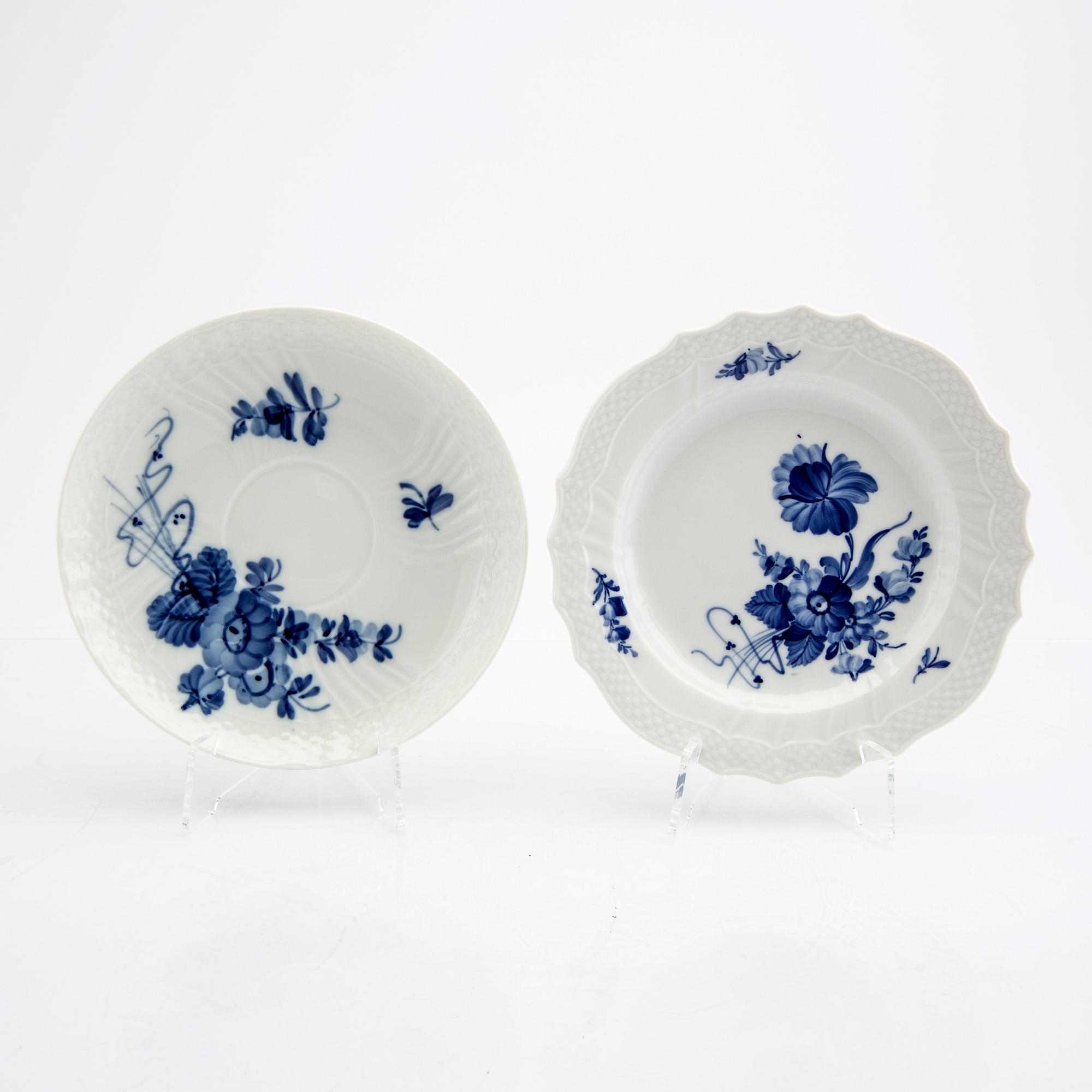 Servis 52 dlr "Blå blomst" Royal Copenhagen.