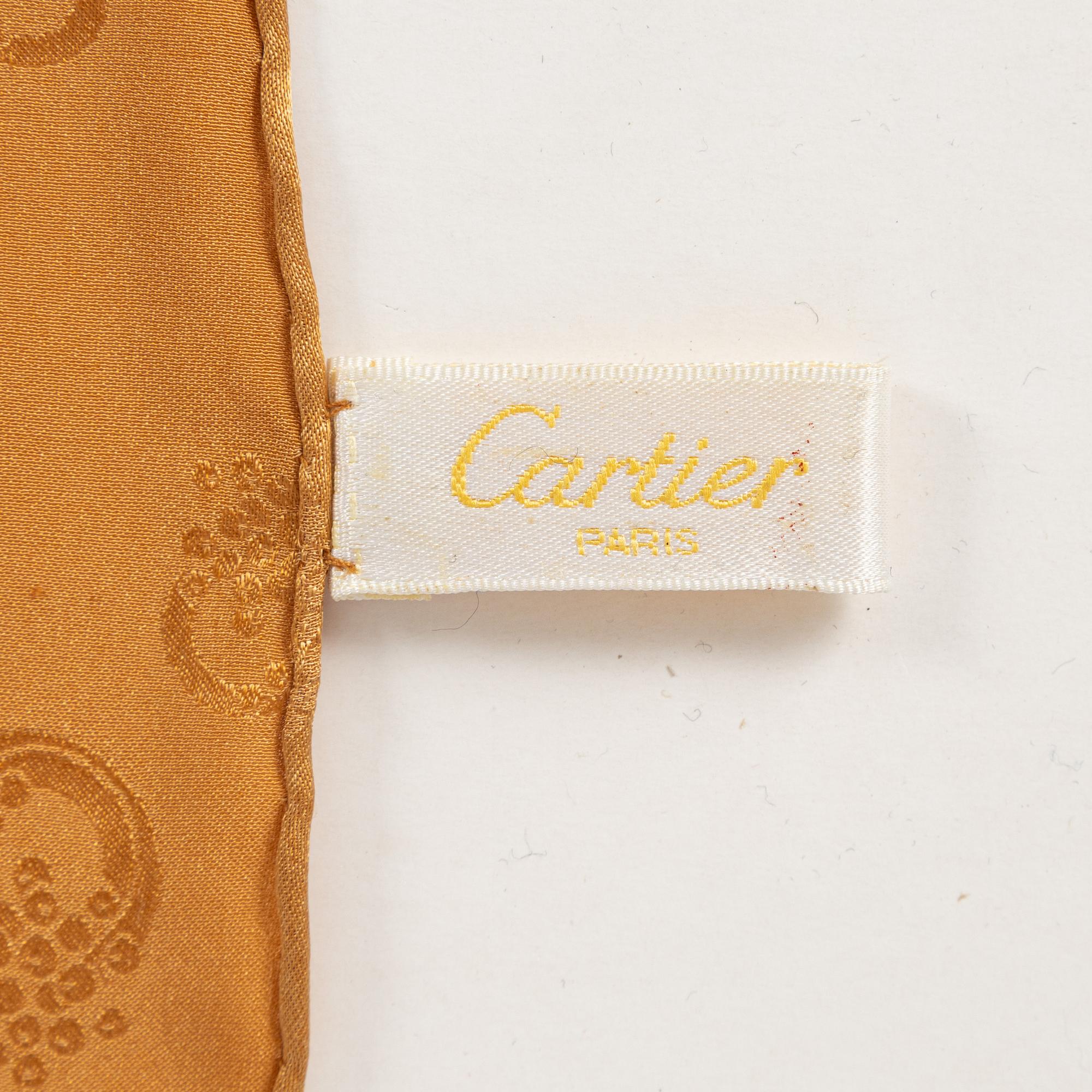 Cartier, scarf.
