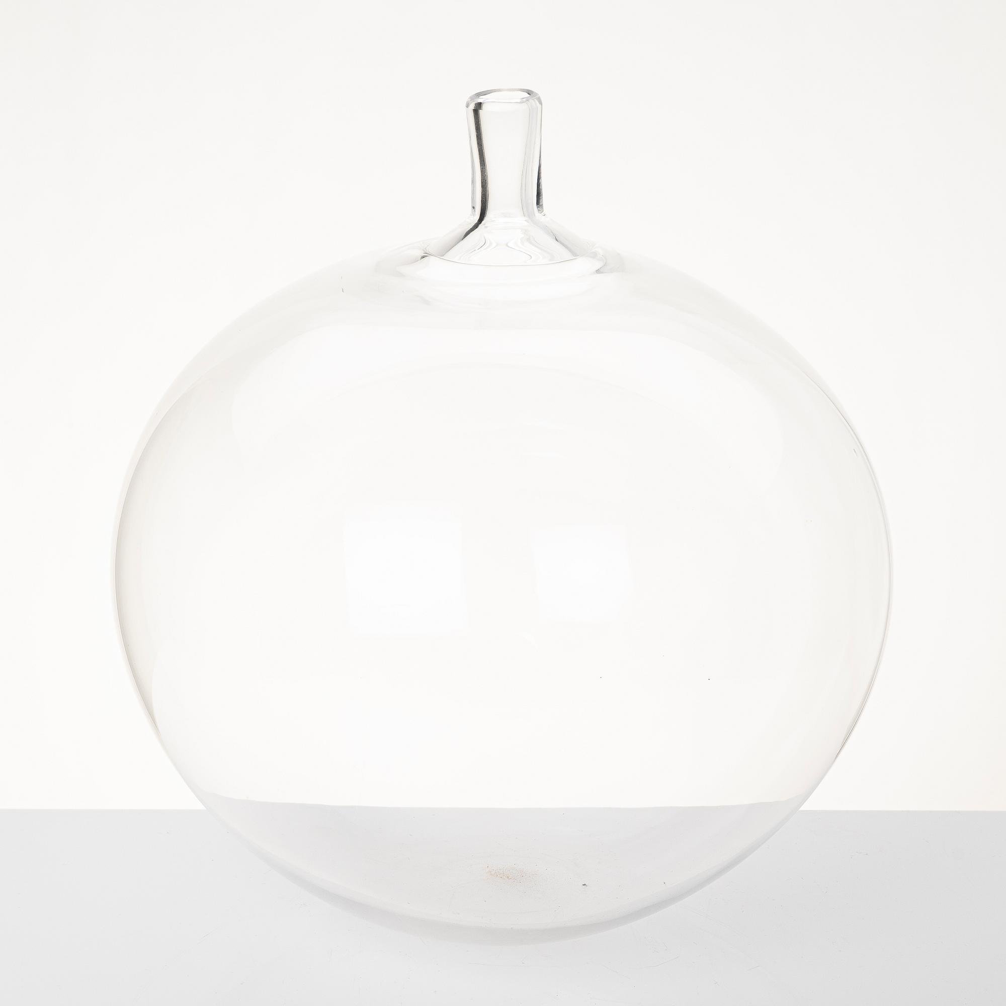 Ingeborg Lundin, vas, glas, "Äpplet", Orrefors, efter 1957.