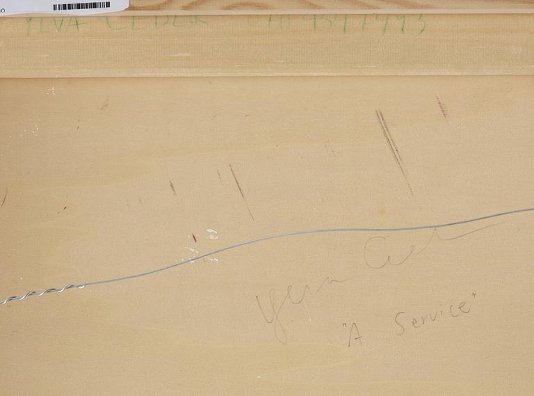 YLVA CEDER, oil on panel signed on verso.