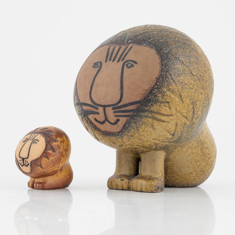 Lisa Larson, figuriner, 2 st, stengods, Gustavsberg.
